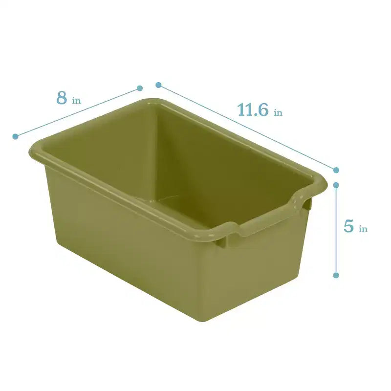ECR4Kids Streamline 5-Section Toddler Coat Locker and 5 Scoop Front Bins, Cubby Storage